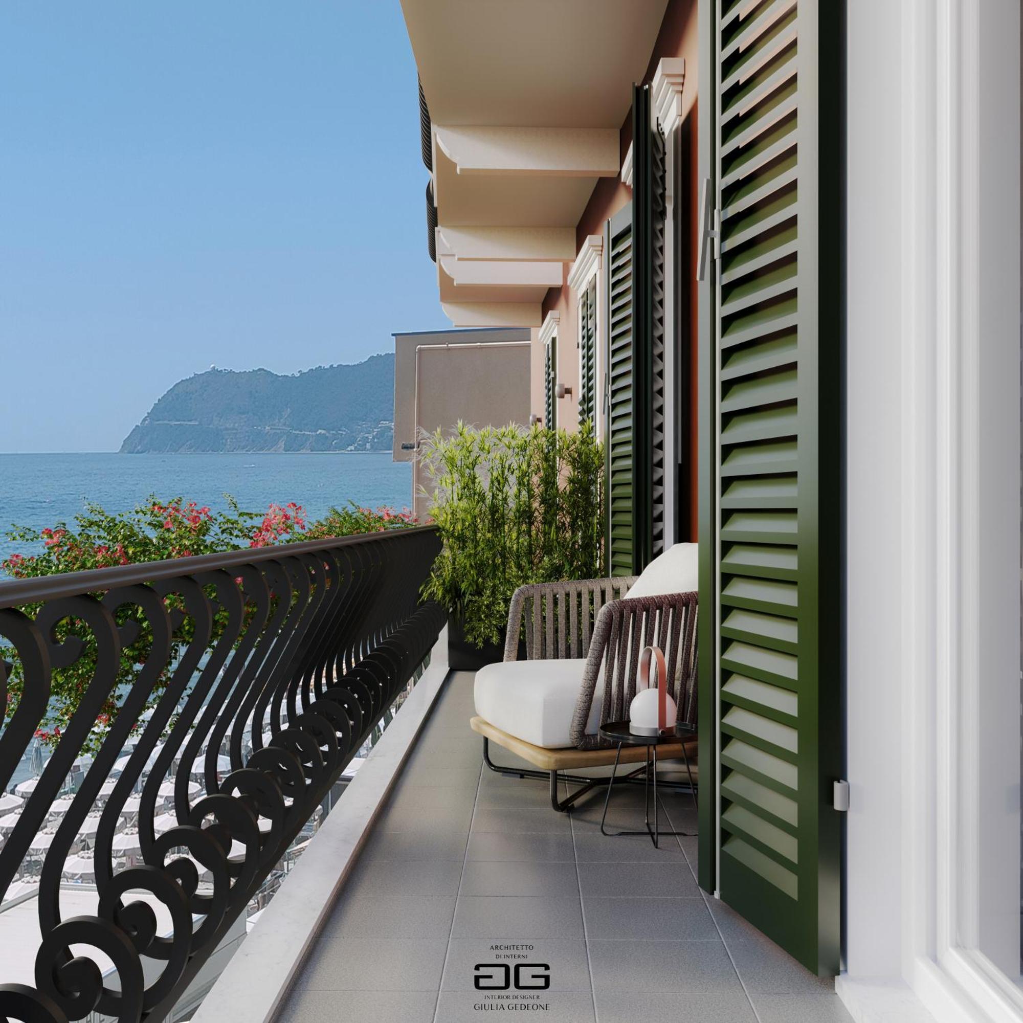 アラッシオ Le Terrazzeアパートホテル エクステリア 写真